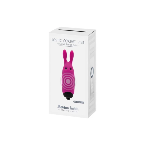 Карманный вибратор-кролик Lastic pocket vibe Rabbit Adrien Lastic